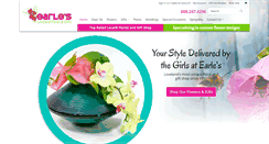 Desktop Screenshot of earlesflowersandgifts.com